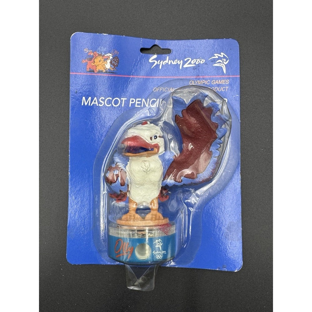 Sydney 2000 Olympic Games Olly Mascot Pencil Topper Sharpener – New Sealed
